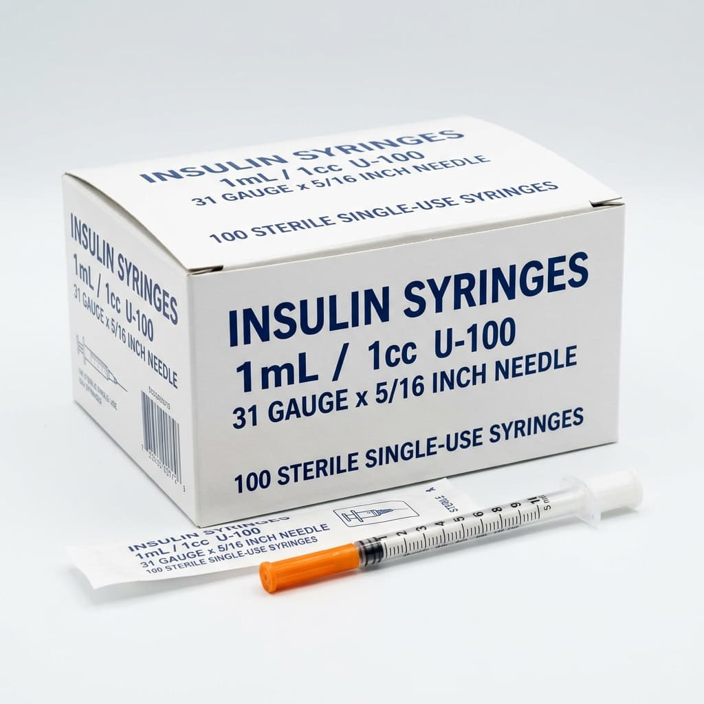Insulin Syringes 31G (100-pack)