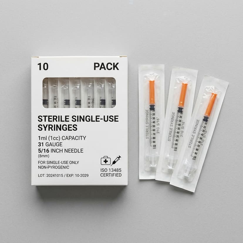Insulin Syringes 31G (10-pack)